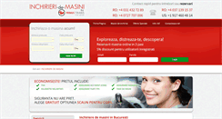 Desktop Screenshot of inchirieri-de-masini.eu